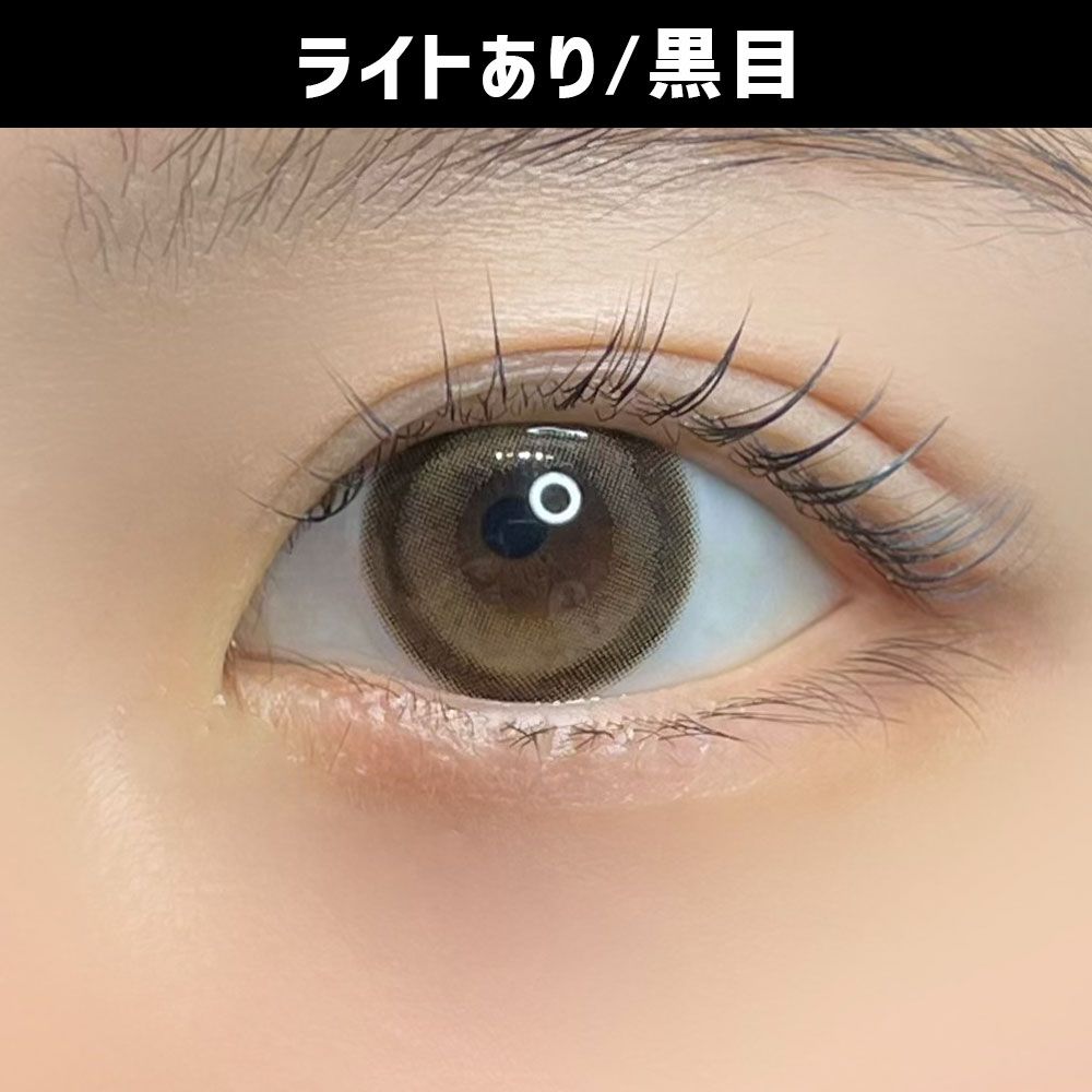 アイクローゼット シリコーン ハイドロゲル／シリコン（eye closet SILICONE HYDROGEL） ペアモカ 着用写真