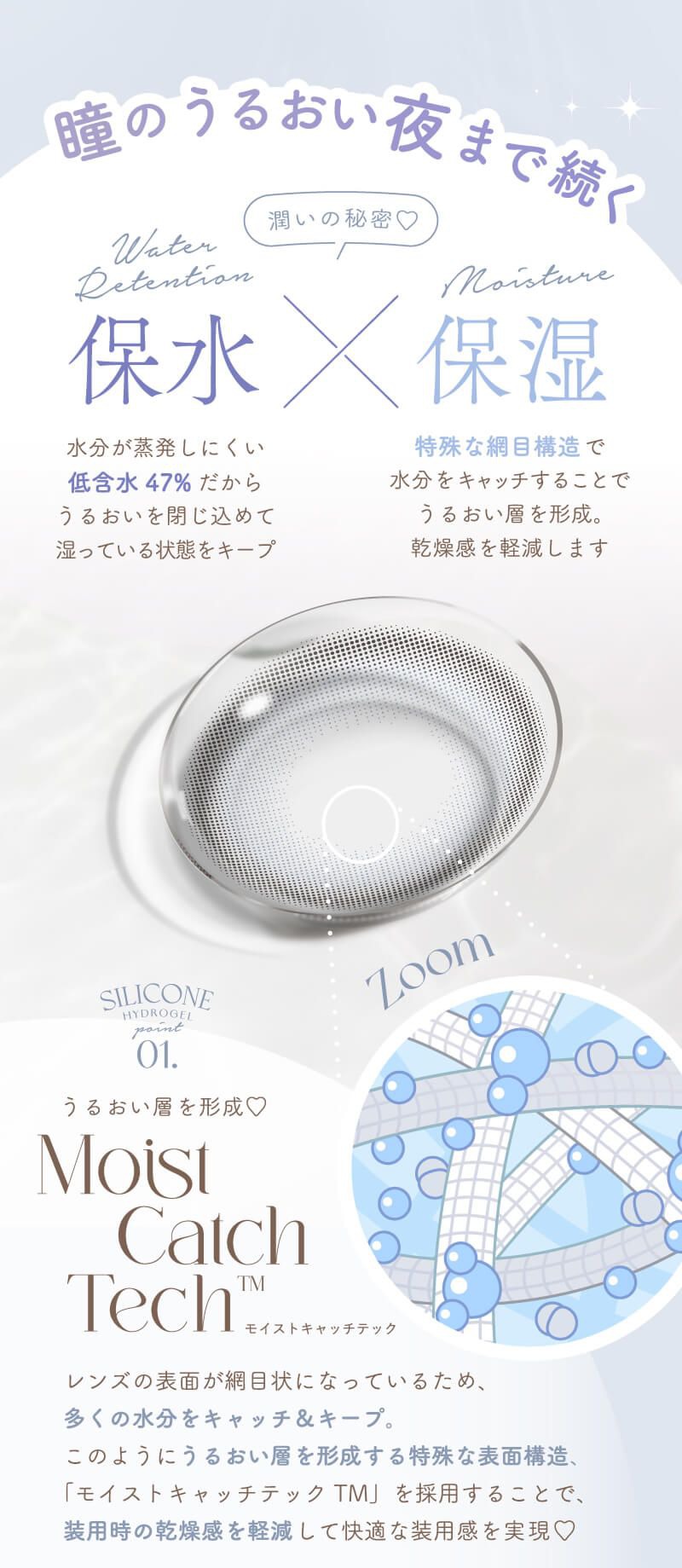 シリコーンハイドロゲル採用