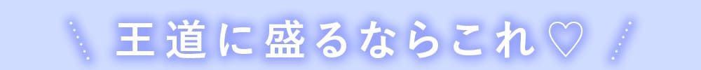 王道に盛れるのはこちら