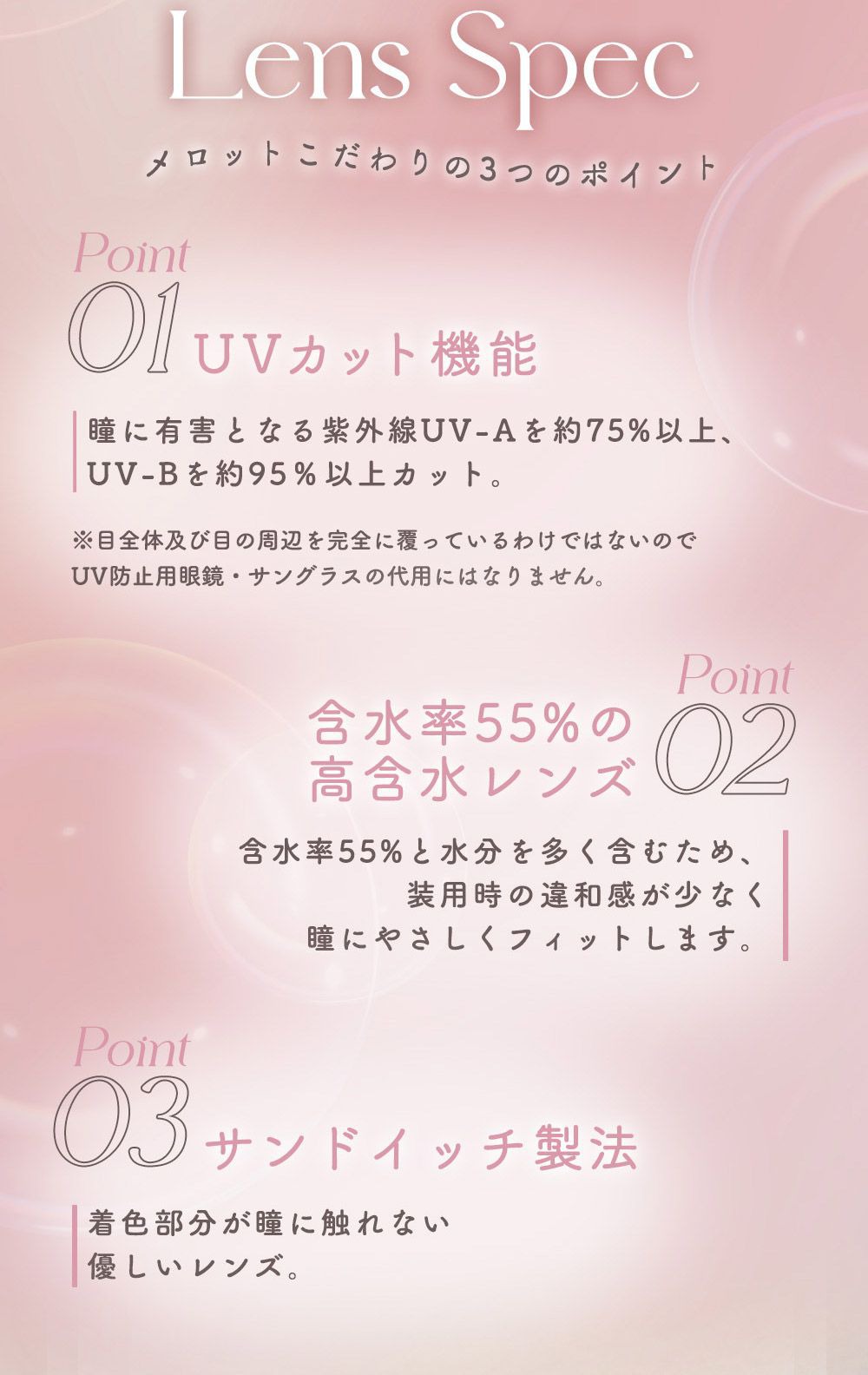 レンズスペック