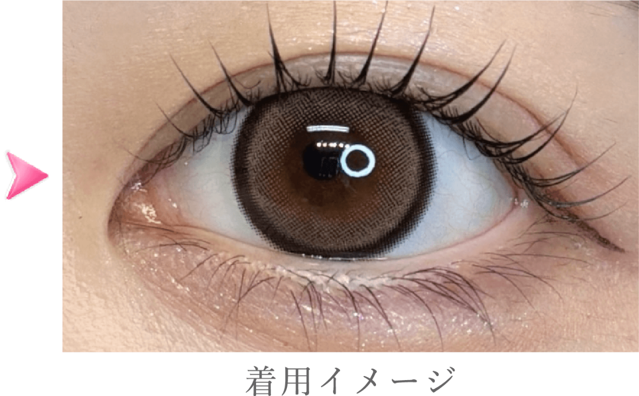 ちゅるんチョコグレーの着用イメージ