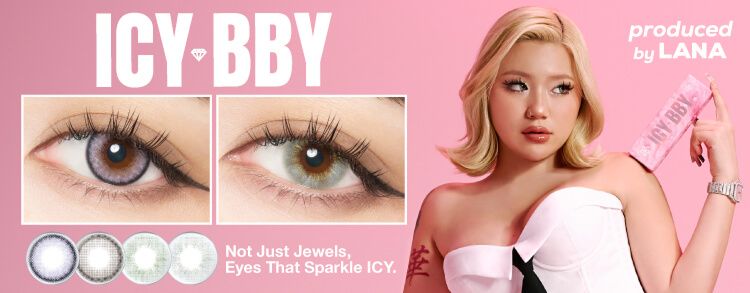 LANA ICY BBY ノベルティ3種セット アイシーベイビー（ICY BBY）｜度あり・度なしカラコン ワンデー｜14.0