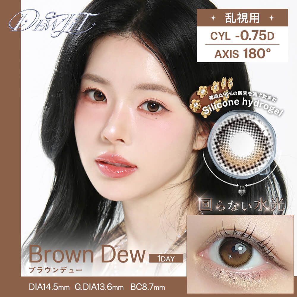 【乱視用】デューリット シリコーン ハイドロゲル／シリコン ワンデー 14.5mm（10枚入り）