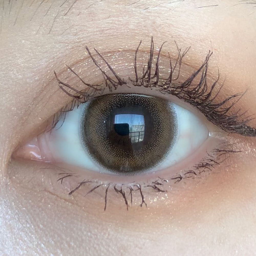 【乱視用：乱視度数：-0.75D】ベルミー トーリック（Belleme TORIC） ベルブラウン 着用イメージ