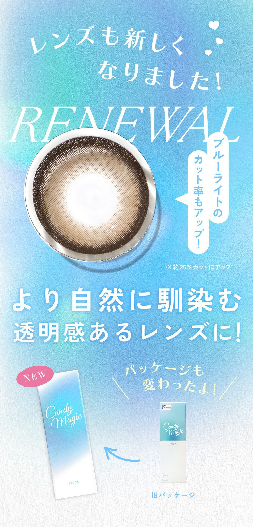 レンズも新しくなりました！