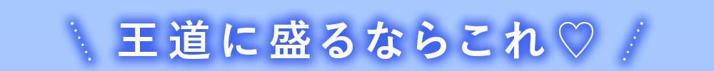 王道に盛れるのはこちら