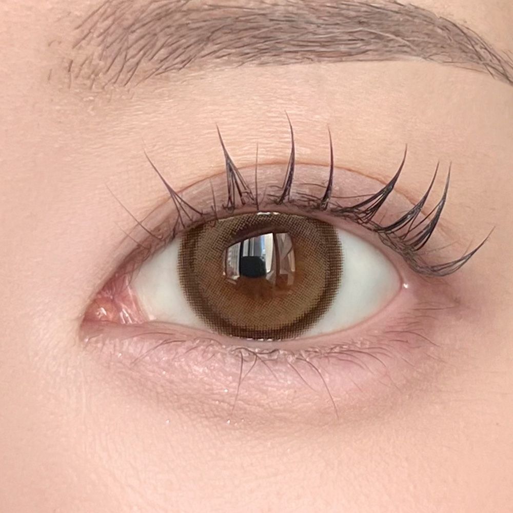 【お試し】アイクローゼット シリコーン ハイドロゲル／シリコン（eye closet SILICONE HYDROGEL） ペアモカ 着用イメージ