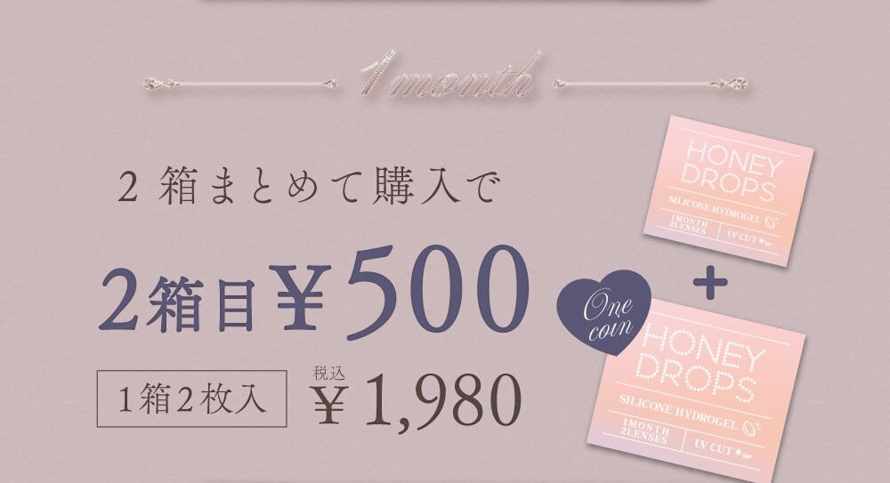 1monthまとめて割引