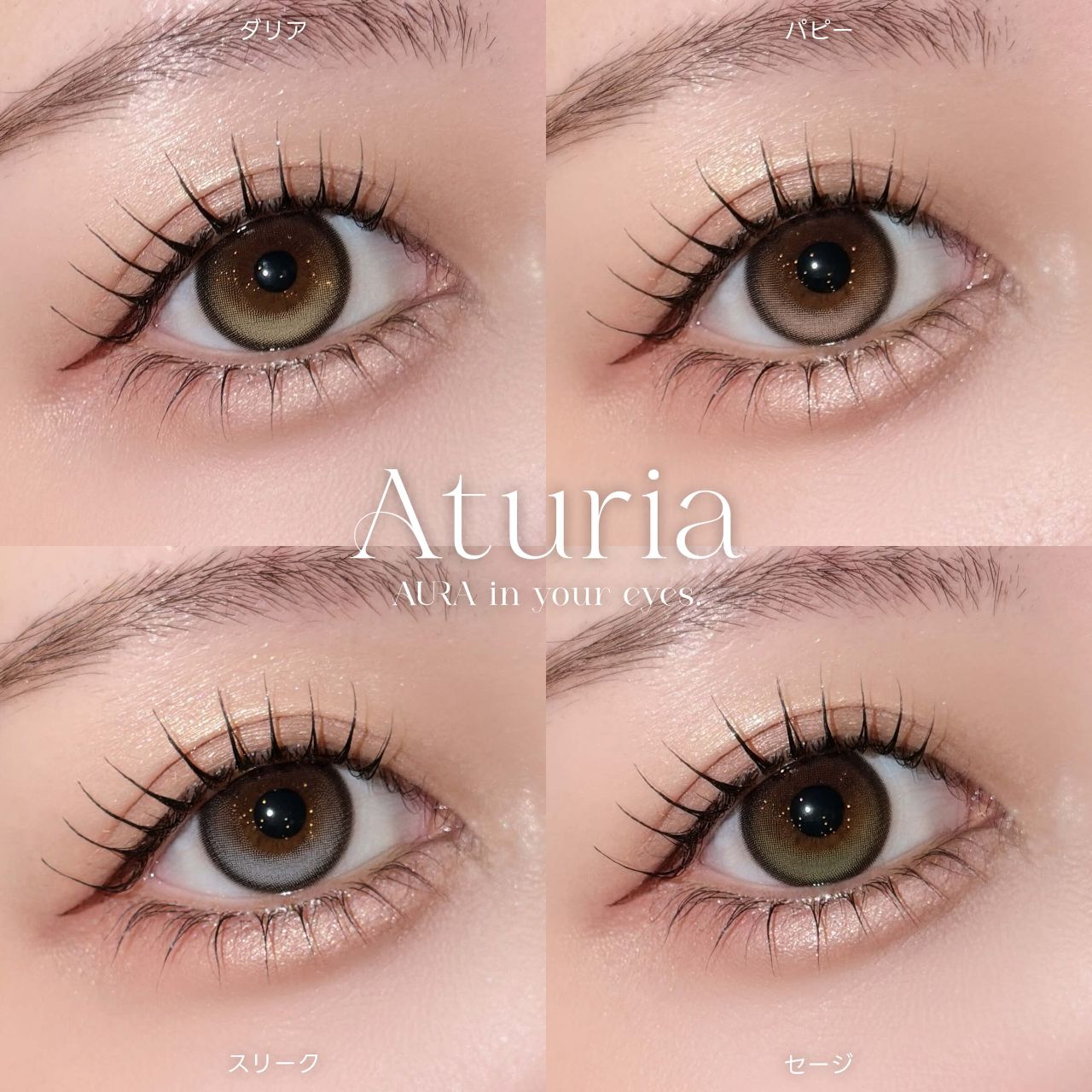 アトゥリア シリコーン ハイドロゲル／シリコン（Aturia silicone hydrogel） ダリア【回らない水光】