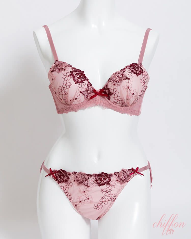 大胆な美谷間で彼を魅了】大人のための脇高ブラセット パープル