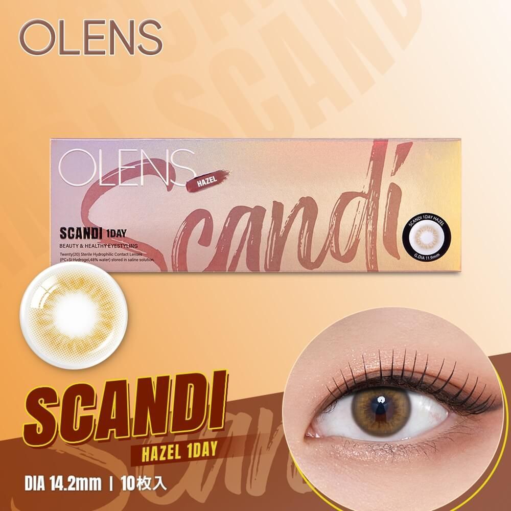オーレンズ スカンディ（OLENS SCANDI）｜度あり・度なしカラコン ワンデー｜14.2mm｜MEOVV