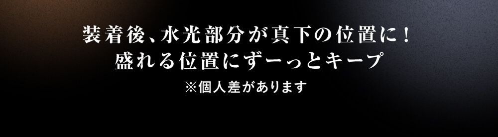 水光部分が真下の位置に