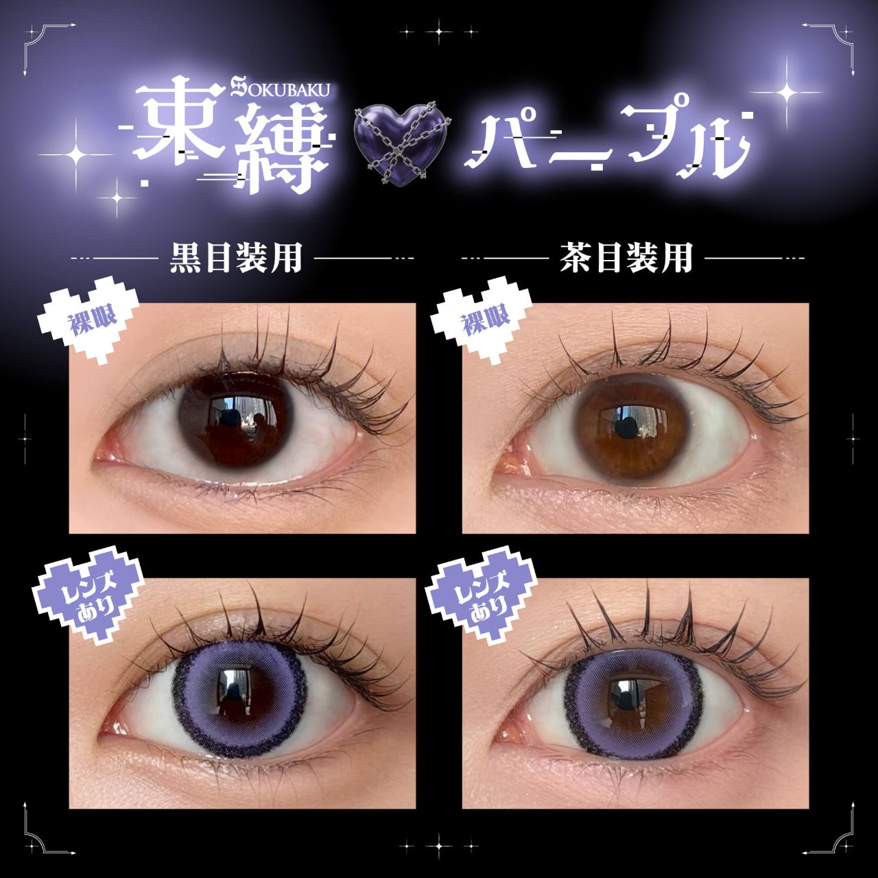 ダスティティー（Dustity） 束縛パープル【ホテラバ限定】 | カラコン