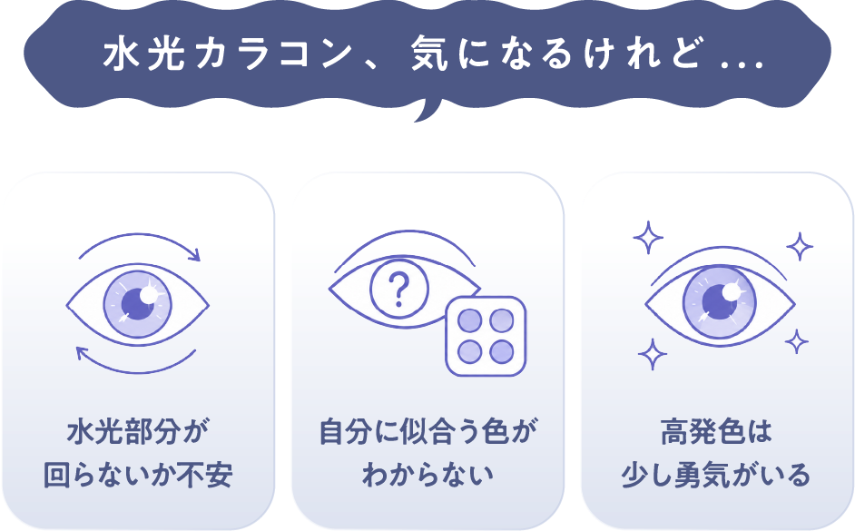 水光カラコン、気になるけれど