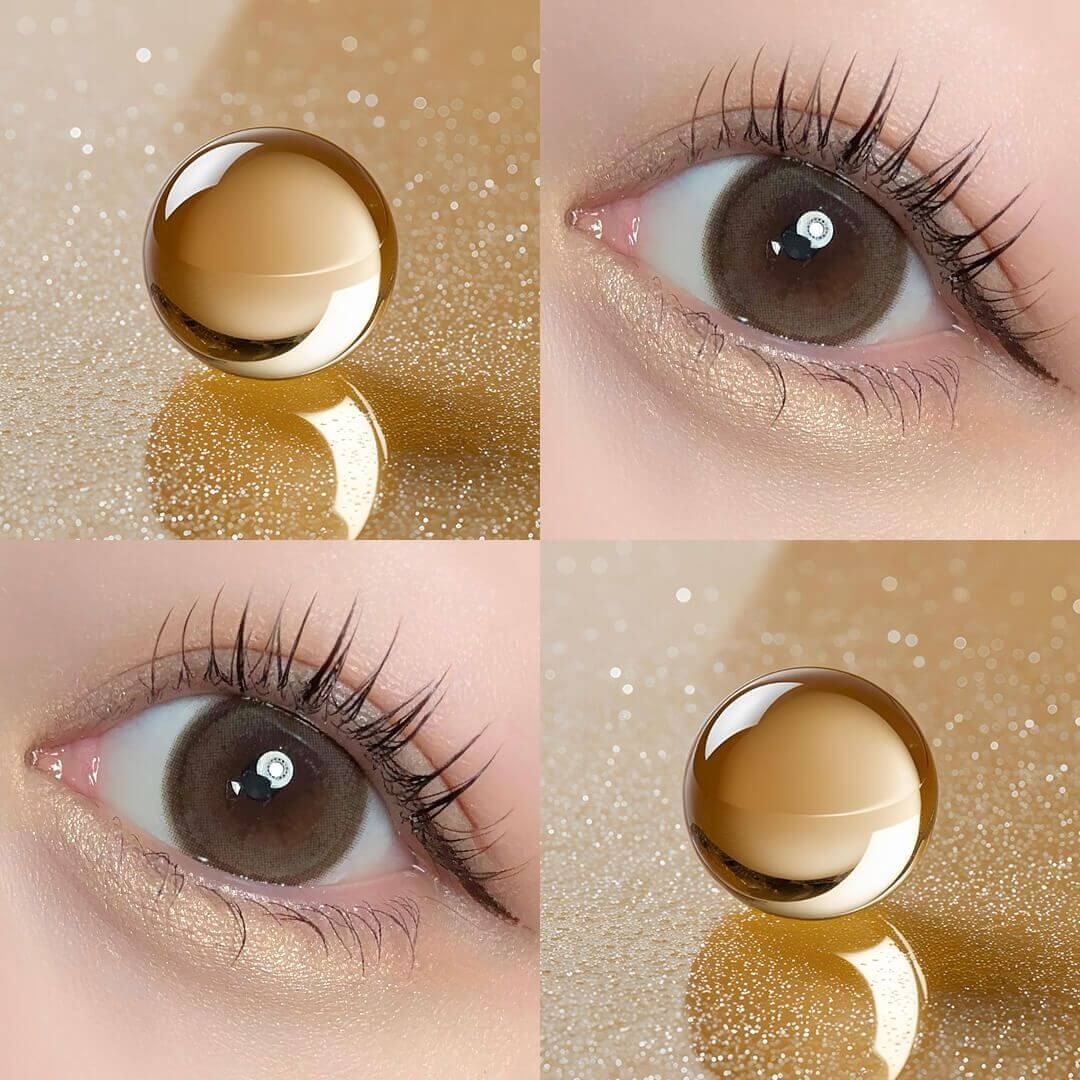 【乱視用】バブリス シリコーン ハイドロゲル／シリコン（Babris silicone hydrogel） アメリーブラウン【乱視度数：-0.75D】