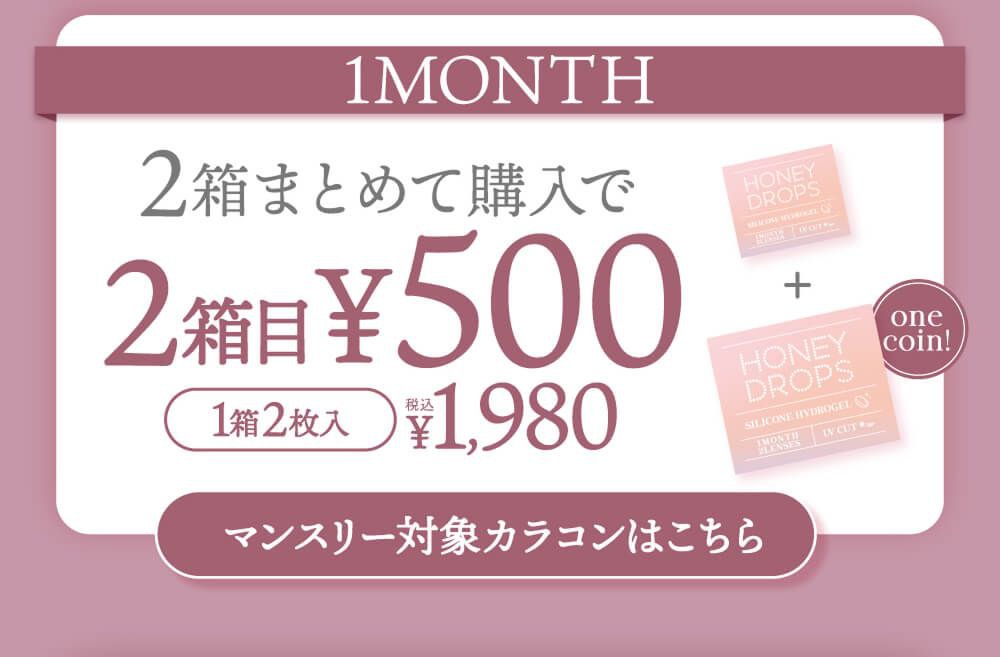 2箱購入で2箱目500円