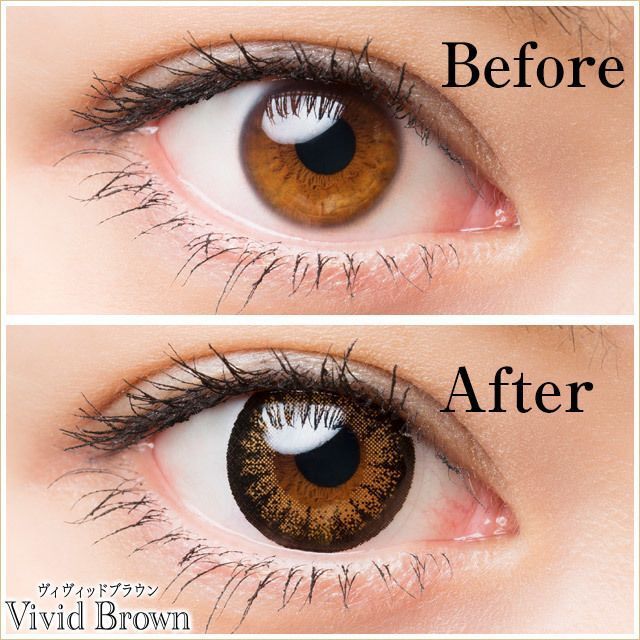 ワンデーキャラアイ（1day Cara Eyes） ヴィヴィッドブラウン