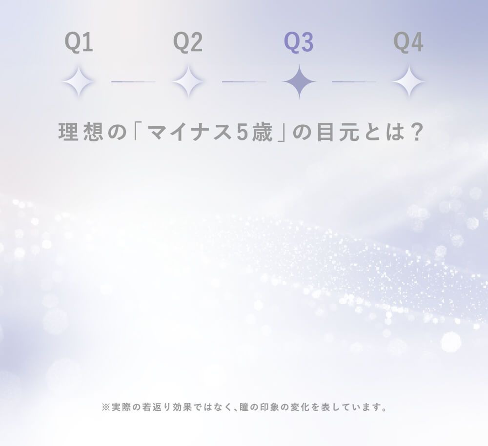 理想の「マイナス5歳」の目元とは？
