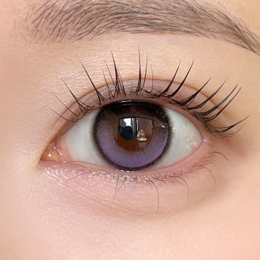 デューリット シリコーン ハイドロゲル／シリコン（Dewlit silicone hydrogel） ラベンダーデュー【回らない水光】 着用イメージ