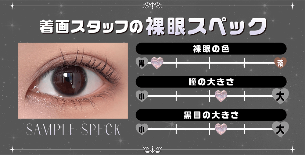 着画スタッフの裸眼スペック