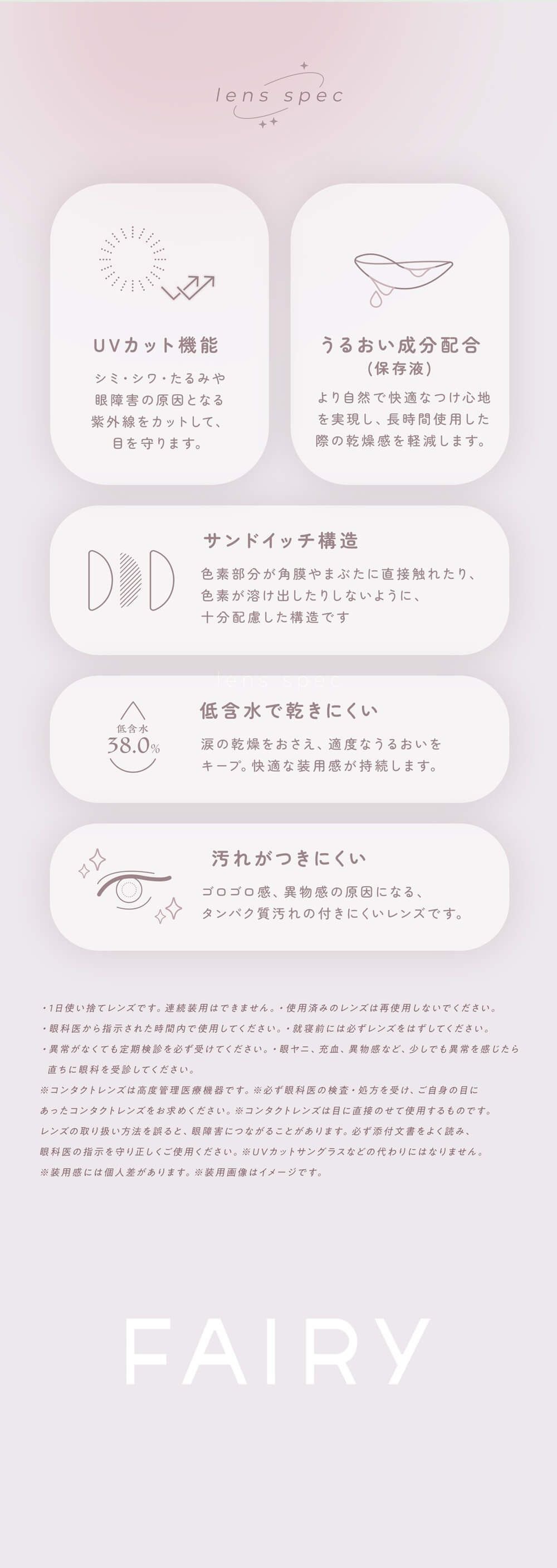 レンズスペック