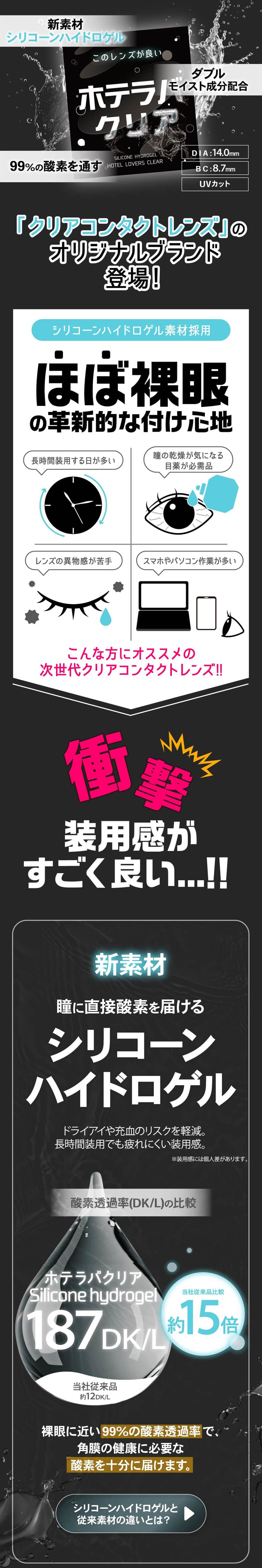 クリアコンタクトレンズのオリジナルブランド登場