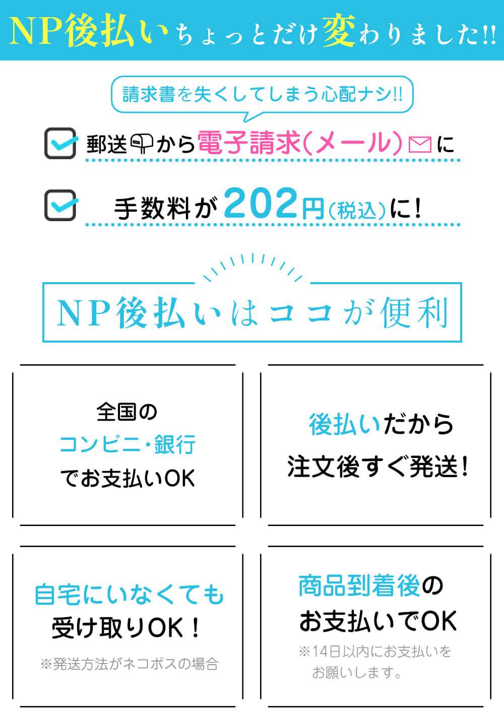 NP後払いちょっと変わりました