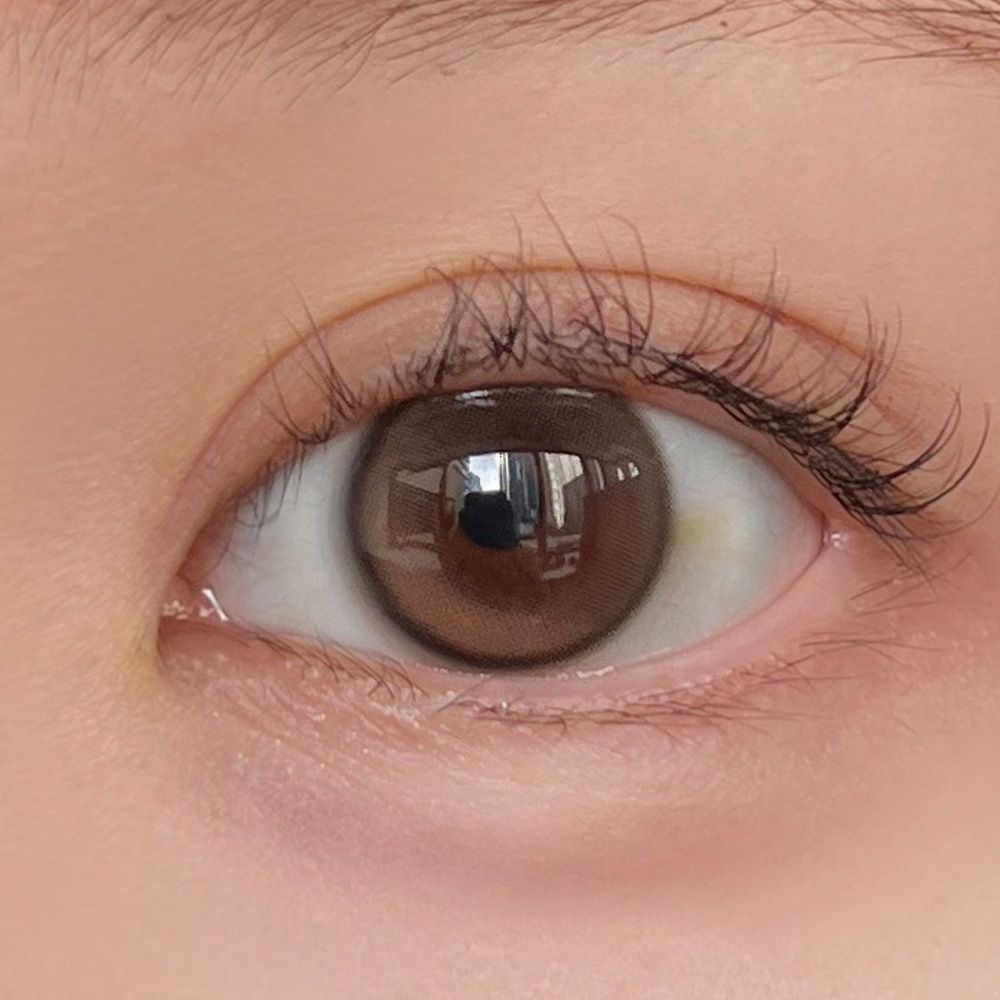 ワンデー リフレア エーアイ シリコーン ハイドロゲル／シリコン（1day refrear a-eye silicone hydrogel） キューティーベージュ 着用イメージ