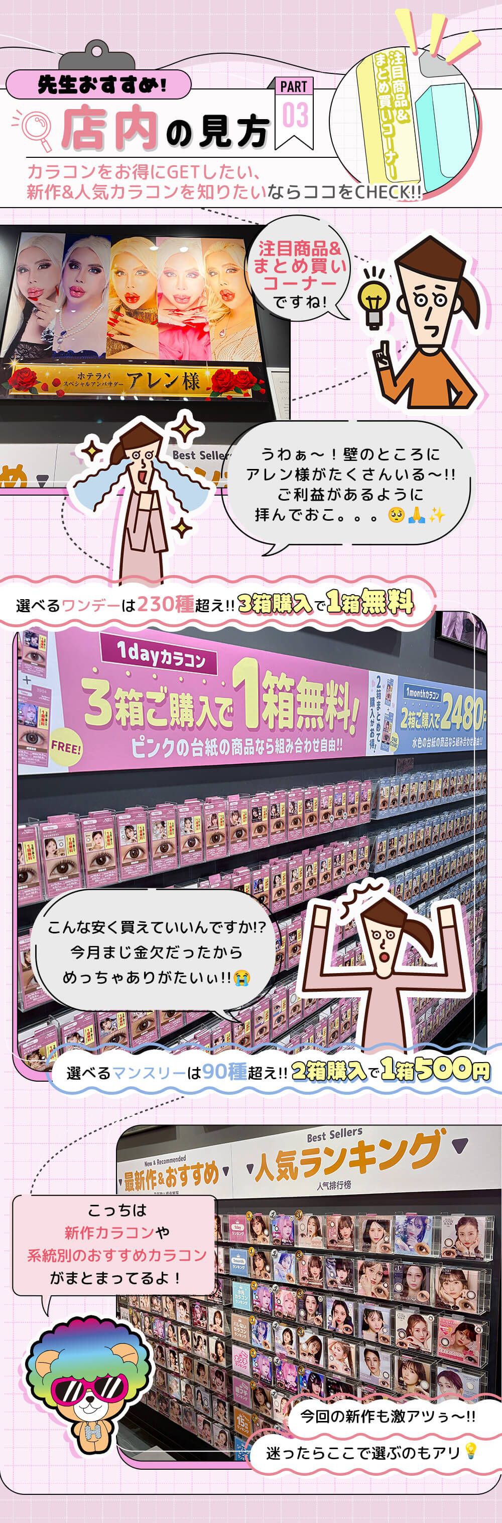 店内の見方パート３