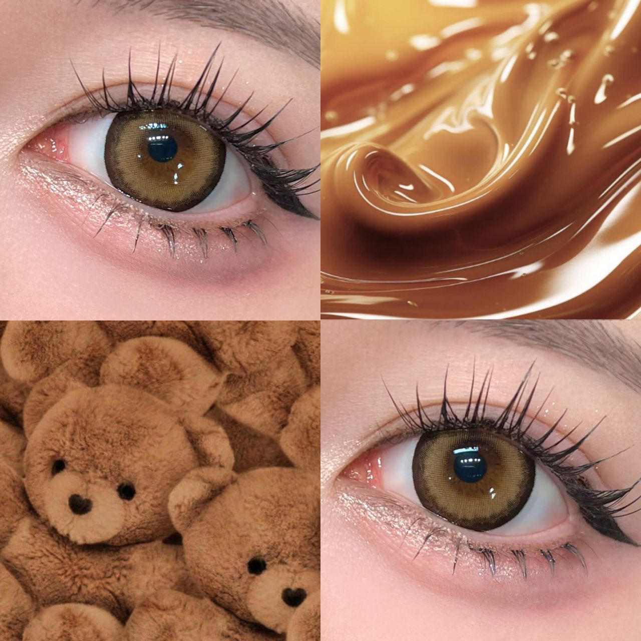 ミークレール シリコーン ハイドロゲル／シリコン（MiClair silicone hydrogel） キャラメルベア