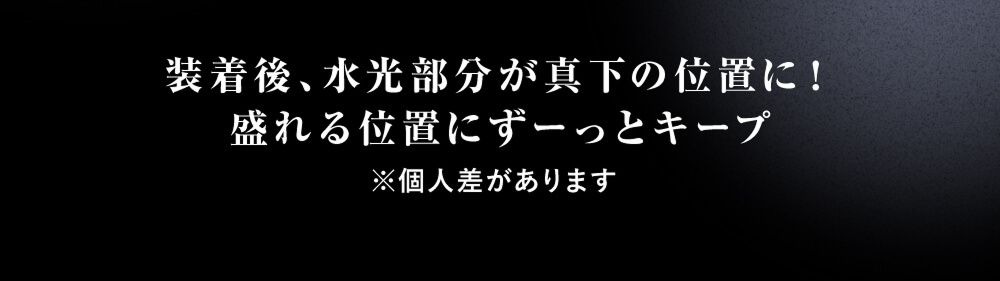 水光部分が真下の位置に