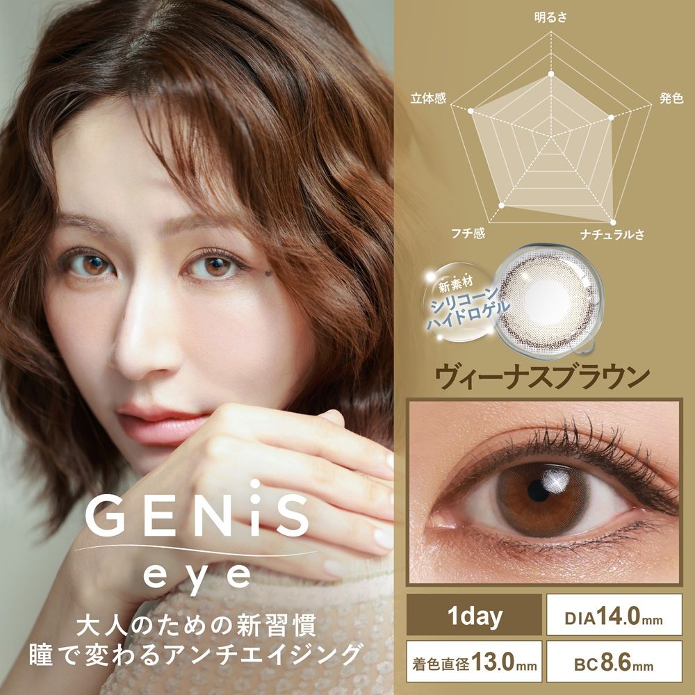 ジェニスアイ シリコーン ハイドロゲル／シリコン（GENiS eye silicone