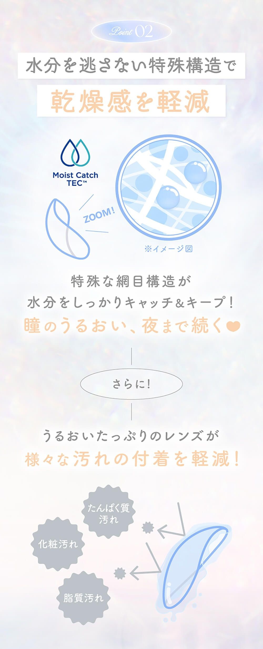 瞳のうるおい、夜まで続く