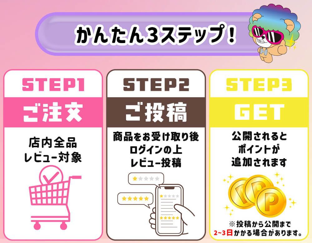 かんたん3ステップ