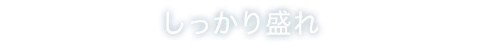 しっかり盛れ