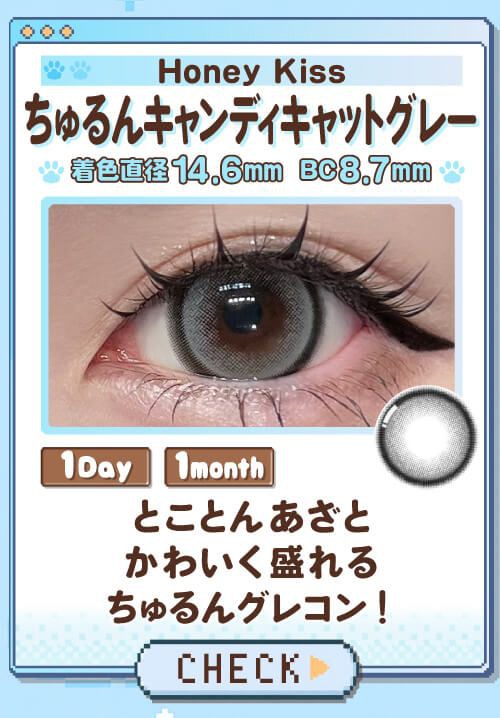 ちゅるんキャンディキャットグレー