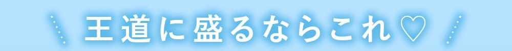 王道に盛るならこれ